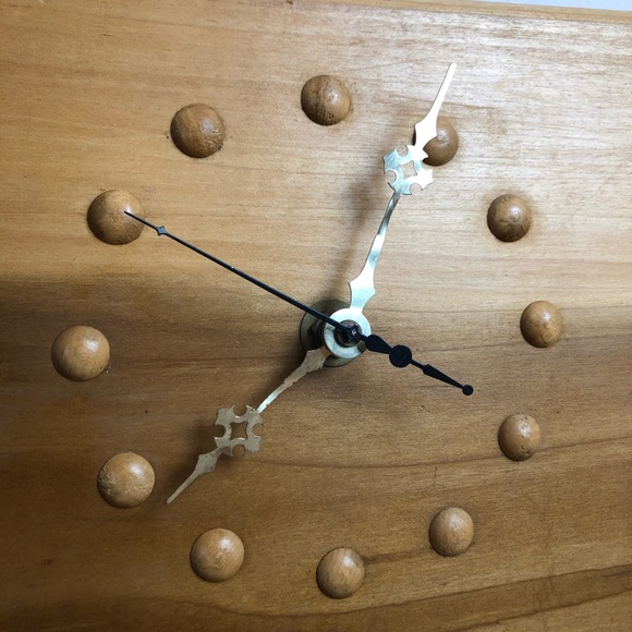 Mid Century Wood Clock Sailboat - Picture 2 of 9